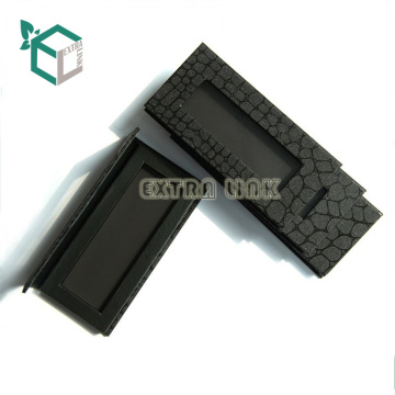 best sale black plastic single eyeshadow pan packaging with mirror